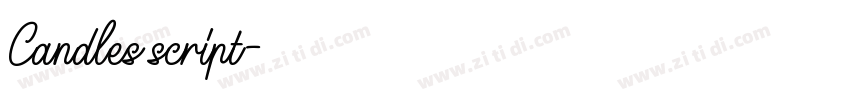 Candles script字体转换